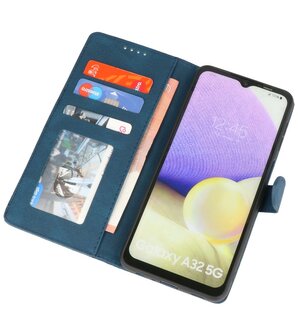 Samsung Galaxy A32 5G Hoesje Portemonnee Book Case - Blauw