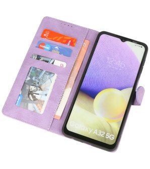 Samsung Galaxy A32 5G Hoesje Portemonnee Book Case - Paars