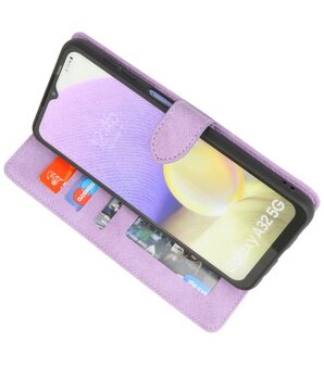 Samsung Galaxy A32 5G Hoesje Portemonnee Book Case - Paars