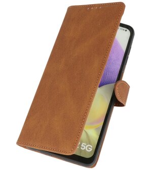 Samsung Galaxy A32 5G Hoesje Portemonnee Book Case - Bruin