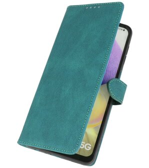 Samsung Galaxy A32 5G Hoesje Portemonnee Book Case - Donker Groen