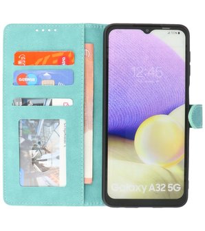 Samsung Galaxy A32 5G Hoesje Portemonnee Book Case - Turquoise