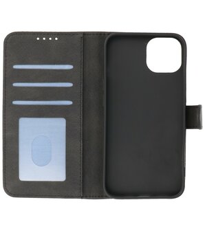 iPhone 13 Hoesje Portemonnee Book Case - Zwart