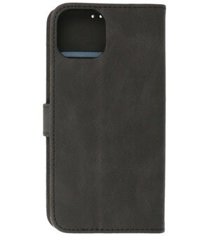 iPhone 13 Hoesje Portemonnee Book Case - Zwart