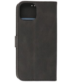 iPhone 13 Mini Hoesje Portemonnee Book Case - Zwart