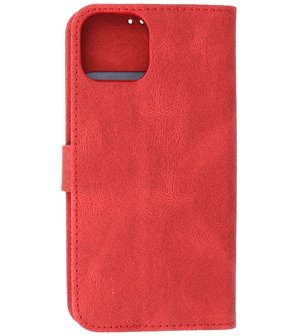 iPhone 13 Mini Hoesje Portemonnee Book Case - Rood
