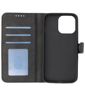 iPhone 13 Pro Hoesje Portemonnee Book Case - Zwart