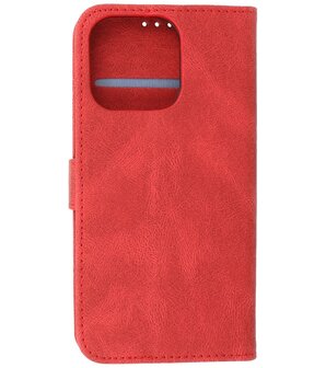 iPhone 13 Pro Hoesje Portemonnee Book Case - Rood