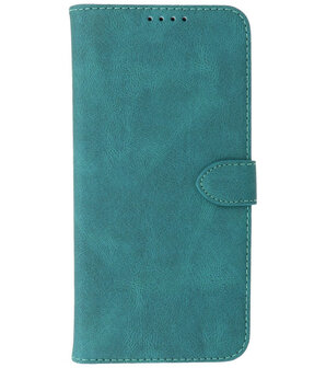 iPhone 13 Pro Hoesje Portemonnee Book Case - Donker Groen