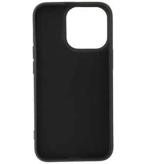 iPhone 13 Pro Max Hoesje - 2.0mm Dikke Fashion Telefoonhoesje Backcover - Zwart