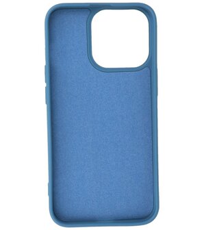 iPhone 13 Pro Max Hoesje - 2.0mm Dikke Fashion Telefoonhoesje Backcover - Navy