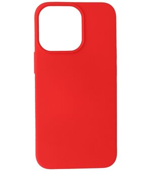 iPhone 13 Pro Max Hoesje - 2.0mm Dikke Fashion Telefoonhoesje Backcover - Rood