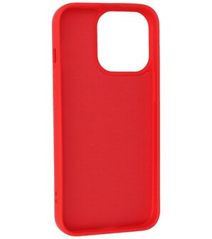 iPhone 13 Pro Max Hoesje - 2.0mm Dikke Fashion Telefoonhoesje Backcover - Rood