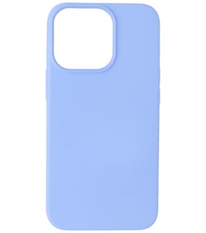 iPhone 13 Pro Max Hoesje - 2.0mm Dikke Fashion Telefoonhoesje Backcover - Paars