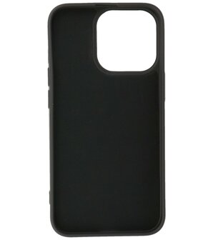 iPhone 13 Pro Hoesje - 2.0mm Dikke Fashion Telefoonhoesje Backcover - Zwart