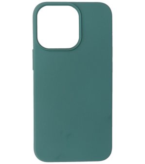 iPhone 13 Pro Hoesje - 2.0mm Dikke Fashion Telefoonhoesje Backcover - Donker Groen