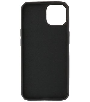 iPhone 13 Hoesje - 2.0mm Dikke Fashion Telefoonhoesje Backcover - Zwart