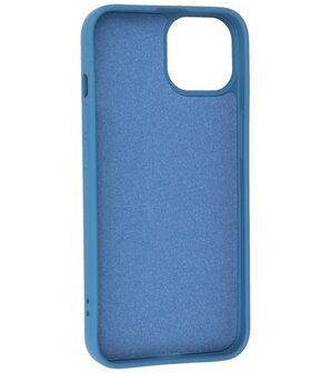 iPhone 13 Hoesje - 2.0mm Dikke Fashion Telefoonhoesje Backcover - Navy