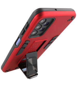 Tough Armor Hardcase Met Standfunctie Hoesje voor Samsung Galaxy A32 5G - Rood