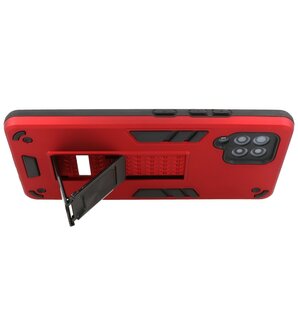 Tough Armor Hardcase Met Standfunctie Hoesje voor Samsung Galaxy A42 5G - Rood