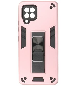 Tough Armor Hardcase Met Standfunctie Hoesje voor Samsung Galaxy A42 5G - Roze