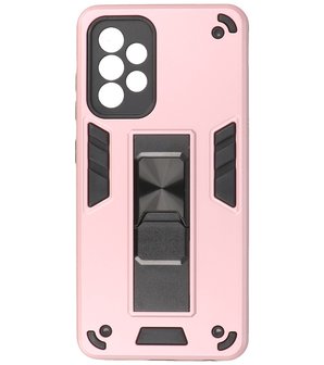 Tough Armor Hardcase Met Standfunctie Hoesje voor Samsung Galaxy A52 - A52 5G - Roze