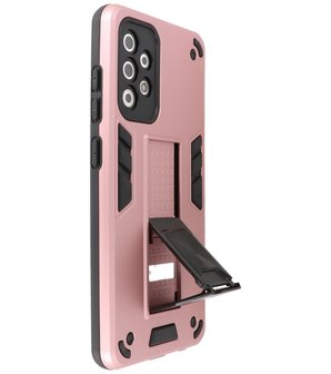 Tough Armor Hardcase Met Standfunctie Hoesje voor Samsung Galaxy A52 - A52 5G - Roze