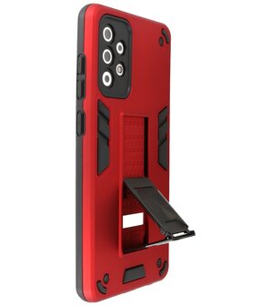 Tough Armor Hardcase Met Standfunctie Hoesje voor Samsung Galaxy A72 - A72 5G - Rood