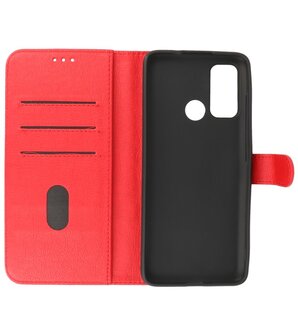 Motorola Moto G60 Hoesje Book Case Telefoonhoesje - Rood