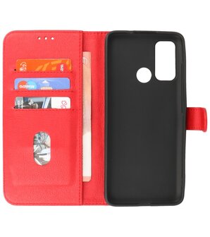 Motorola Moto G60 Hoesje Book Case Telefoonhoesje - Rood