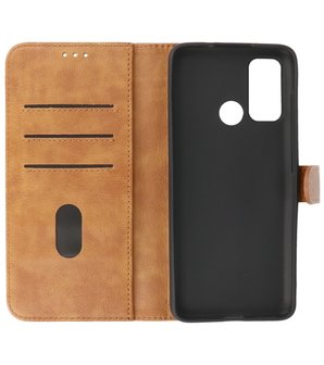 Motorola Moto G60 Hoesje Book Case Telefoonhoesje - Bruin