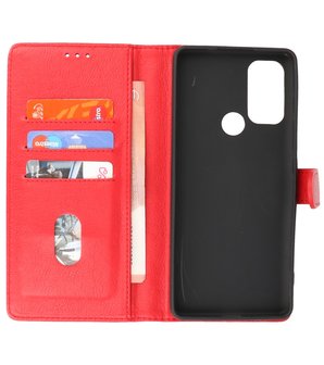Motorola Moto G60s Hoesje Book Case Telefoonhoesje - Rood