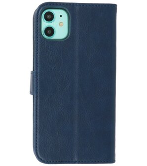 iPhone 11 Hoesje Book Case Telefoonhoesje - Navy