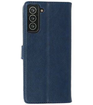 Samsung Galaxy S21 Plus Hoesje - Book Case Telefoonhoesje - Navy