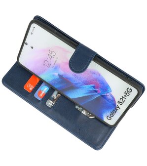 Samsung Galaxy S21 Plus Hoesje - Book Case Telefoonhoesje - Navy