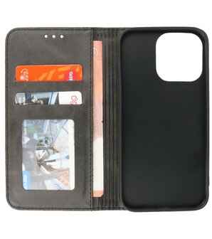 iPhone 13 Pro Hoesje Folio Book Case - Booktype Telefoonhoesje - Zwart