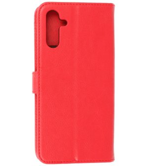 Booktype Hoesje Wallet Case Telefoonhoesje voor Samsung Galaxy A13 5G - Rood
