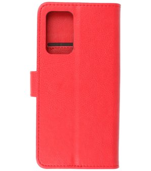 Booktype Hoesje Wallet Case Telefoonhoesje voor Samsung Galaxy A73 5G - Rood