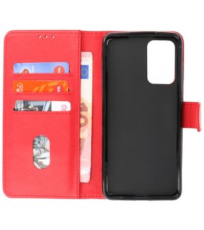 Booktype Hoesje Wallet Case Telefoonhoesje voor Samsung Galaxy A73 5G - Rood