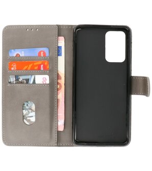 Booktype Hoesje Wallet Case Telefoonhoesje voor Samsung Galaxy A73 5G - Grijs