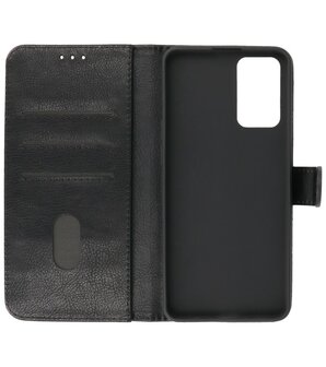 Booktype Hoesje Wallet Case Telefoonhoesje voor Oppo A95 4G &amp; Oppo A74 4G - Zwart