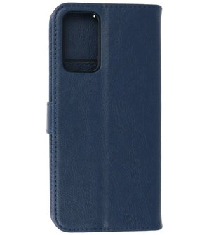 Booktype Hoesje Wallet Case Telefoonhoesje voor Oppo A95 4G &amp; Oppo A74 4G - Navy