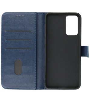 Booktype Hoesje Wallet Case Telefoonhoesje voor Oppo A95 4G &amp; Oppo A74 4G - Navy