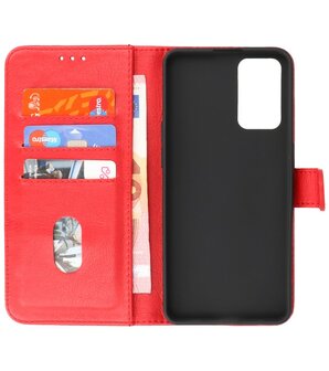 Booktype Hoesje Wallet Case Telefoonhoesje voor Oppo A95 4G &amp; Oppo A74 4G - Rood