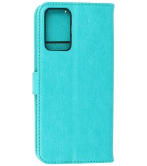 Booktype Hoesje Wallet Case Telefoonhoesje voor Oppo A95 4G &amp; Oppo A74 4G - Groen