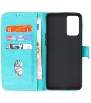 Booktype Hoesje Wallet Case Telefoonhoesje voor Oppo A95 4G &amp; Oppo A74 4G - Groen