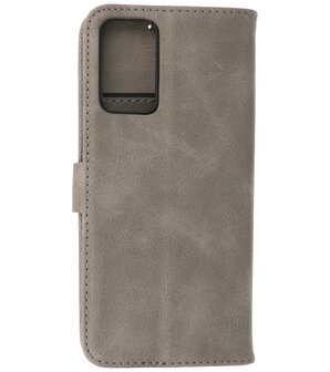 Booktype Hoesje Wallet Case Telefoonhoesje voor Oppo A95 4G &amp; Oppo A74 4G - Grijs