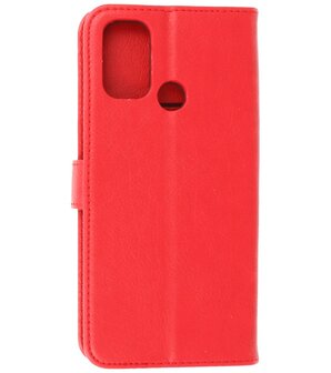 Booktype Hoesje Wallet Case Telefoonhoesje voor Oppo A53s 4G &amp; Oppo A53 - Rood