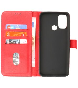 Booktype Hoesje Wallet Case Telefoonhoesje voor Oppo A53s 4G &amp; Oppo A53 - Rood