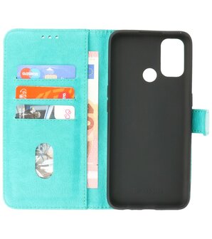 Booktype Hoesje Wallet Case Telefoonhoesje voor Oppo A53s 4G &amp; Oppo A53 - Groen